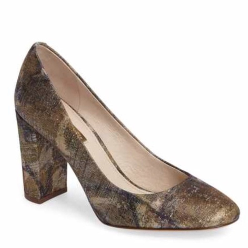 Louise et Cie Metallic Brocade Pump 8.5 NWT